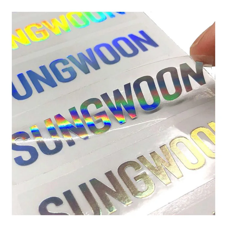Cheap Custom Logo Brand Name Printing Uv Removable Vinyl Sticker Transfer Die Cut Logo Holographic Sticker For Metal Jar
