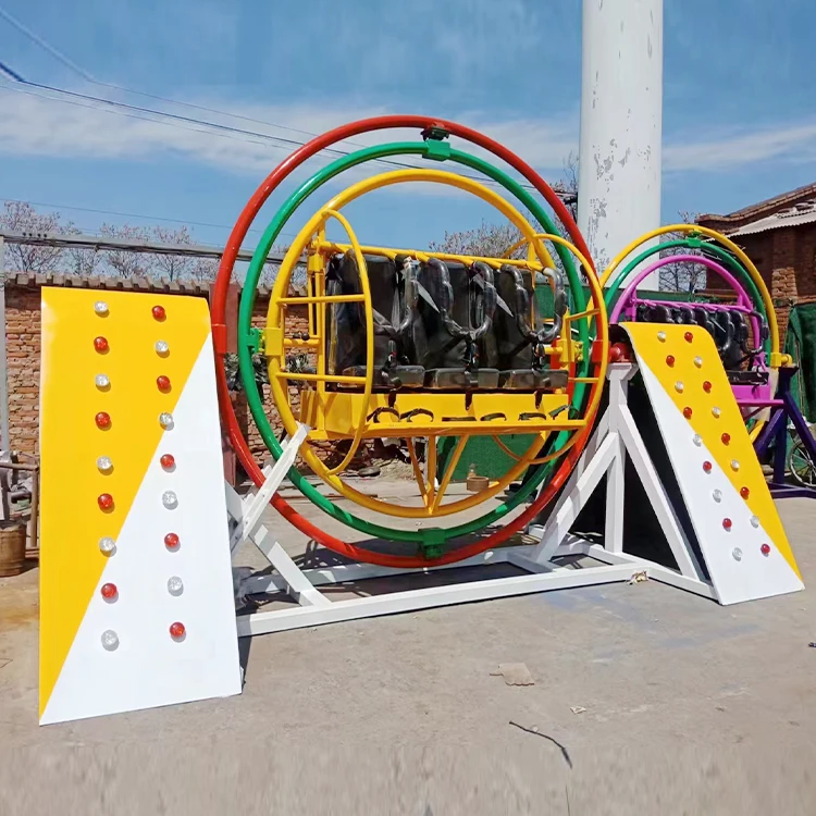 Carnival rides 3D Space Ring Ride Rotate Human Gyroscope kids and adults