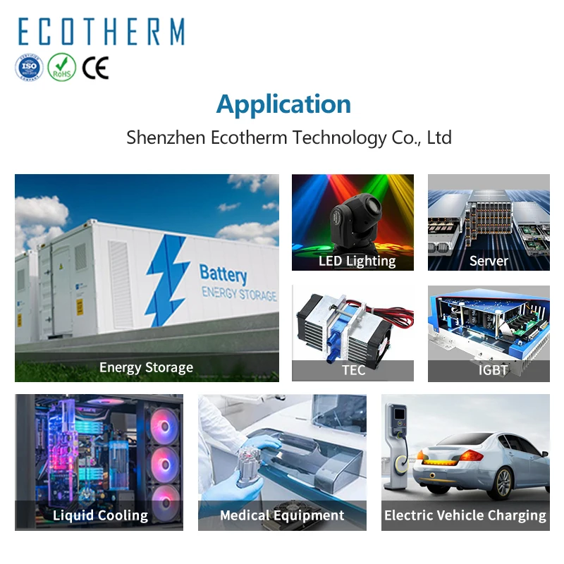 Ecotherm Custom Larger Power Copper Heatpipe Cooling Module Heat Sinks Heatsink for Peilter