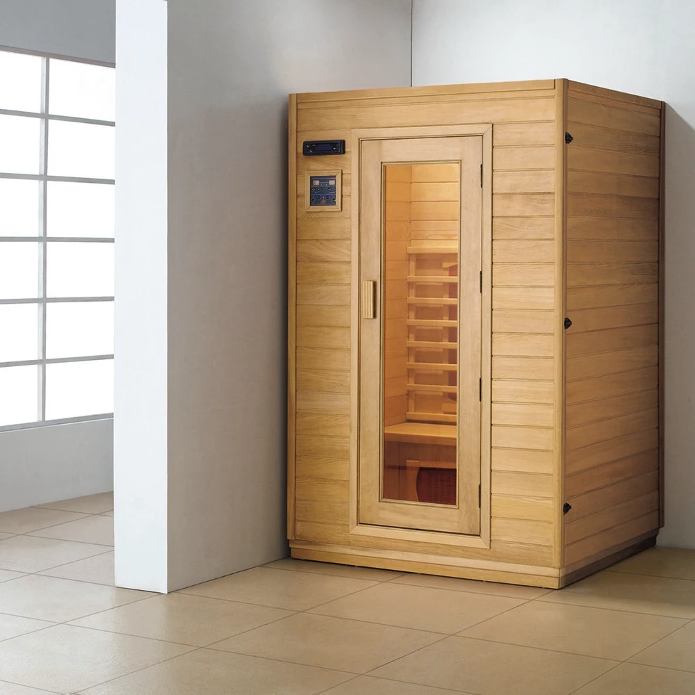 Wholesale luxury Far Infrared Tourmaline 2 Person Dry Sauna Room