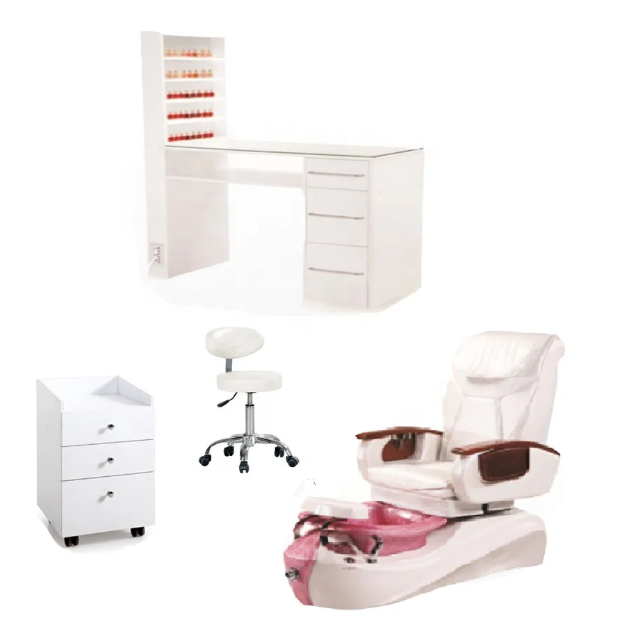 2017 beauty salon table and nail table of salon equipment station