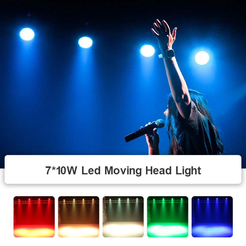 70W RGBW mixing color sound control wedding party dmx stage light Sharpy 7r beam stage moving head light