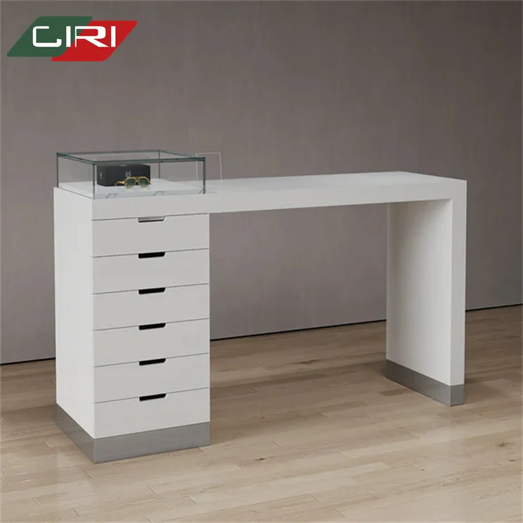 CIRI Optical Store Layout Design Eyewear Showcase Display Furniture With Counter Top Sunglass Stand