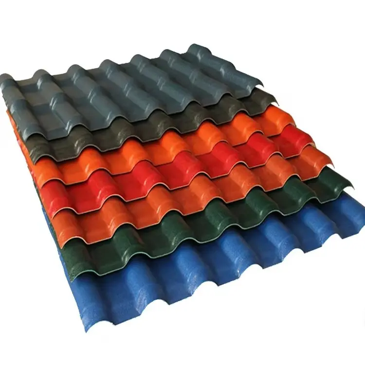 Customized Style Synthetic Resin Sheet For Roof Modern Color Design Coated ASA PVC Corrugated Roofing Sheet