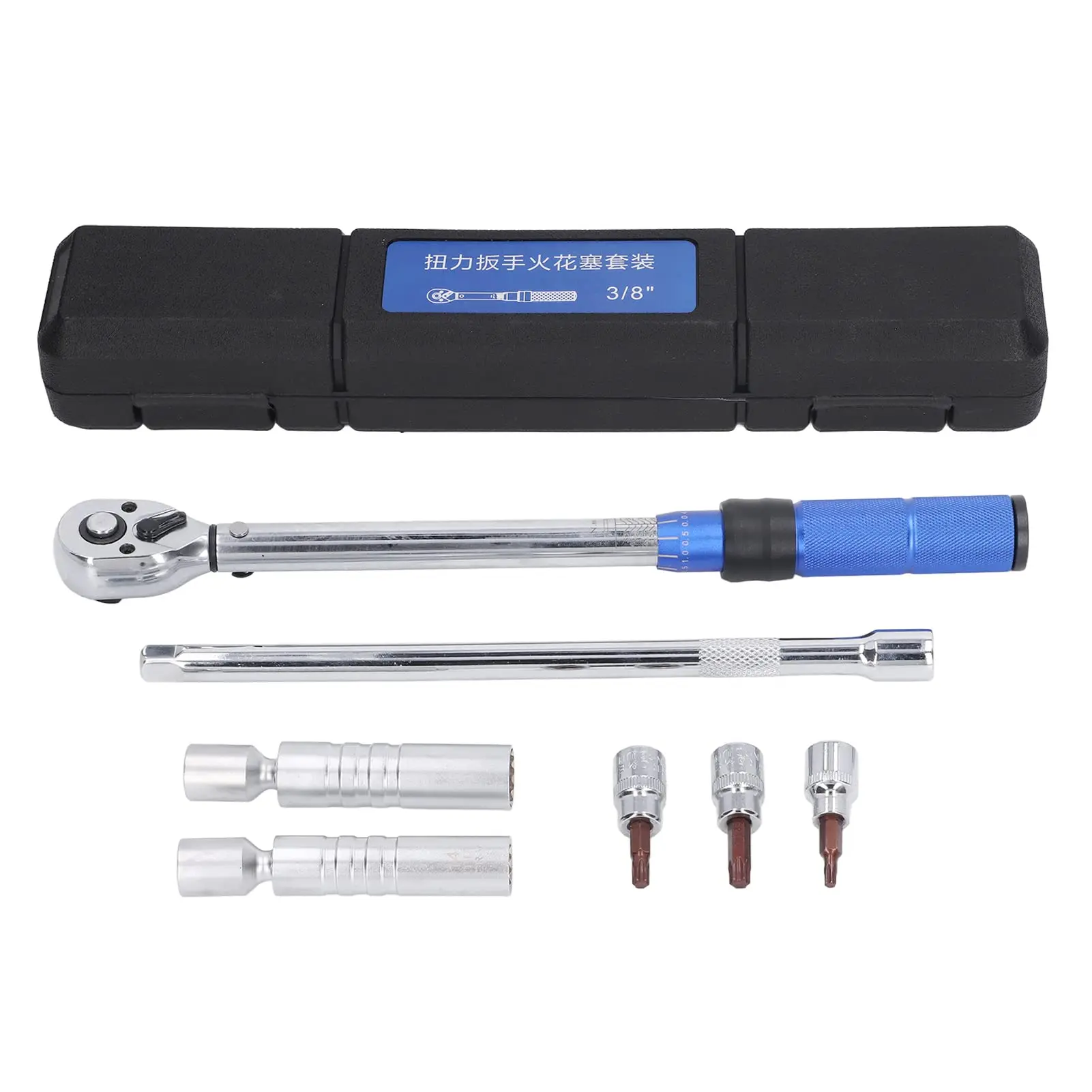 GTYPRO Torque Wrench 3/8 Torsion Wrench 72 Tooth Ratchet Head Spanner Set Metal Structure 10-60N.m Mechanical Assembly
