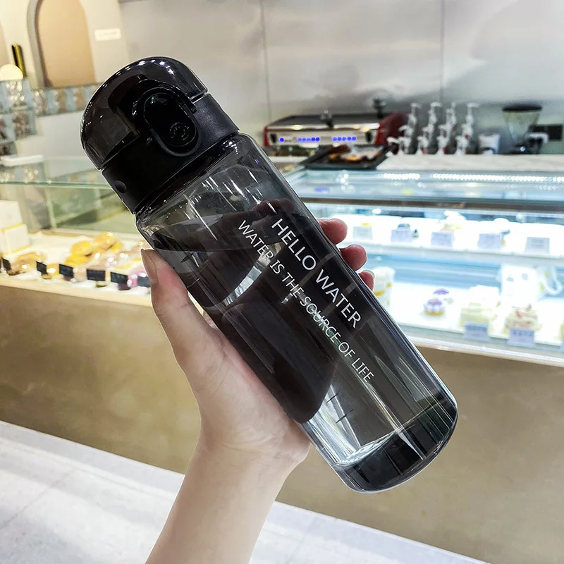 Outdoor Travel Portable 780ML Clear Plastic Water Jug Cup Summer Transparent Juice Sport Cold Water Bottles For Girl Gym