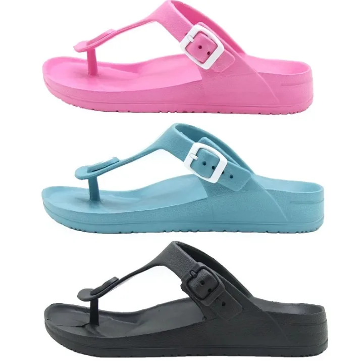 Custom Slippers Buckle Slide Ladies Slippers Slides Thick-soled Double Belt Buckles Sandals Shoe Buckle Accessories Direct Sale