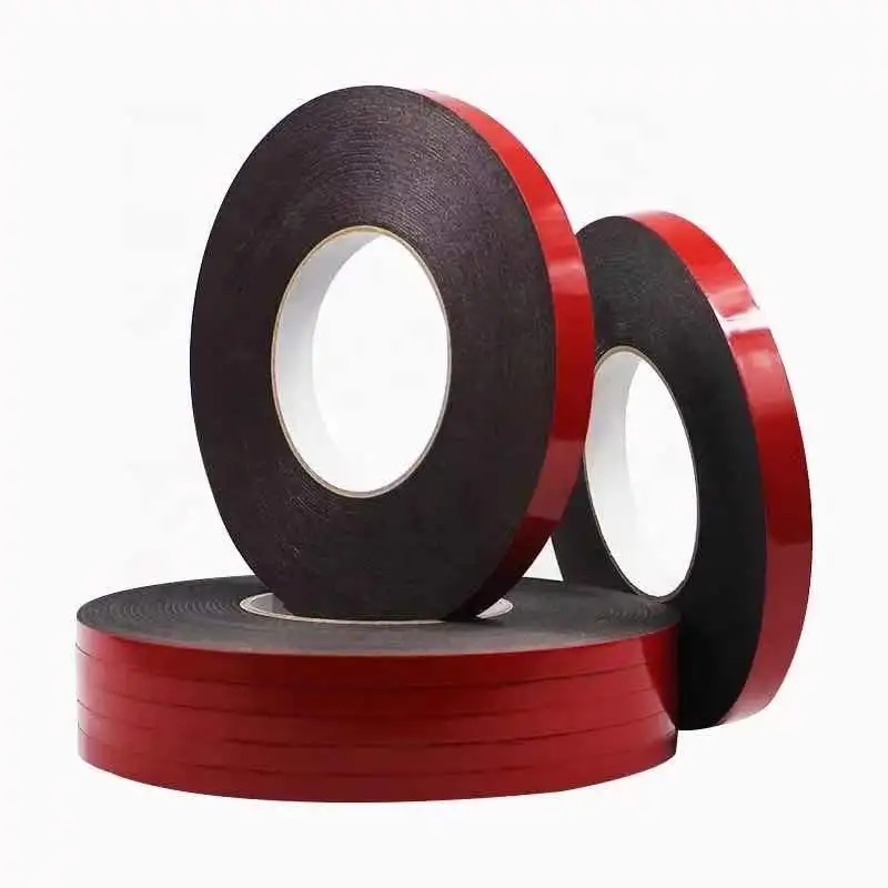 Red film transparent acrylic double-sided adhesive for automotive metal high viscosity seamless waterproof nano tape
