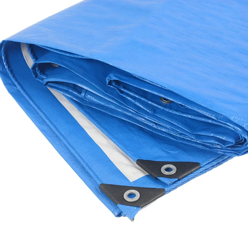 China Linyi Factory White PE Tarpaulin Rolls Waterproof and