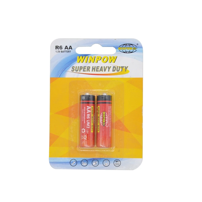 1.5V Carbon Zinc R6 AA Dry Battery For Remote Control