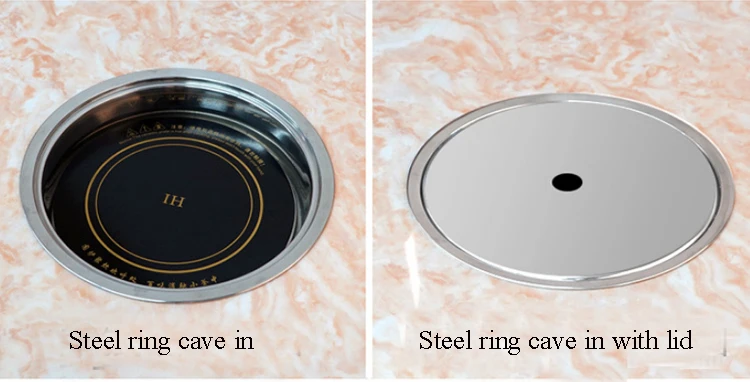 2000w 3000w 1 burner 2 burner undermount hidden induction cooktop invisible