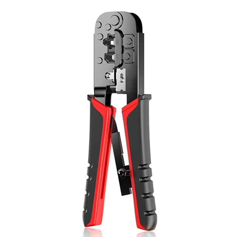 for Pass Through RJ11 RJ12  RJ45 connectors Cutter Stripper CAT5e/CAT6  Network LAN Wire Crimping Tool RJ45 Crimper Pliers