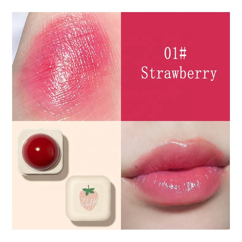 Dropshipping Lipstick Balm Ball Moisturizing Nourishing Lip Private Label Makeup Cosmetic Vitamin C Lips Care Tinted Lip Balm