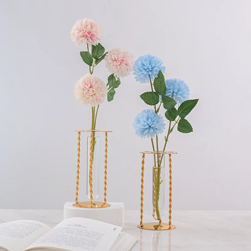 Creative aquatic plant container ornaments office desktop green radish hydroponic glass vase simple and modern