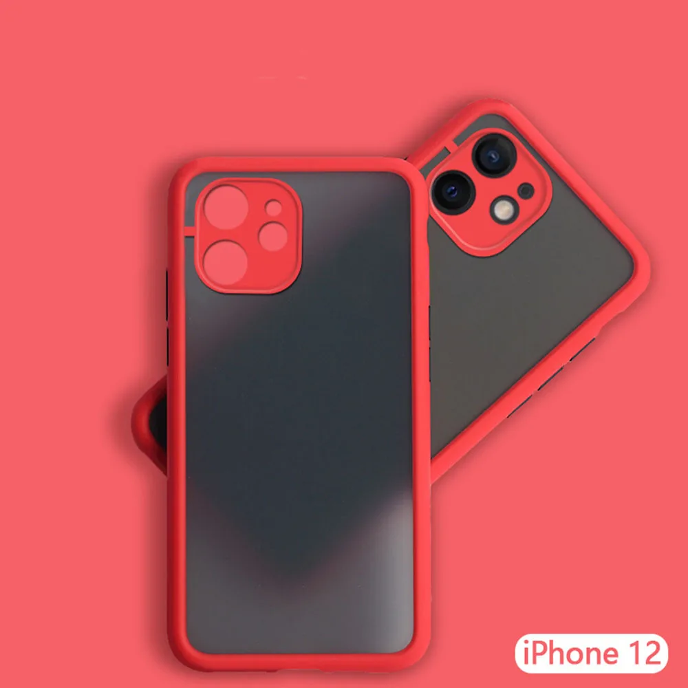 
Hot Sale Colorful 11 Fashion Camera Protection TPU Cover for phone frosted shell rear cover card protective sleeve 