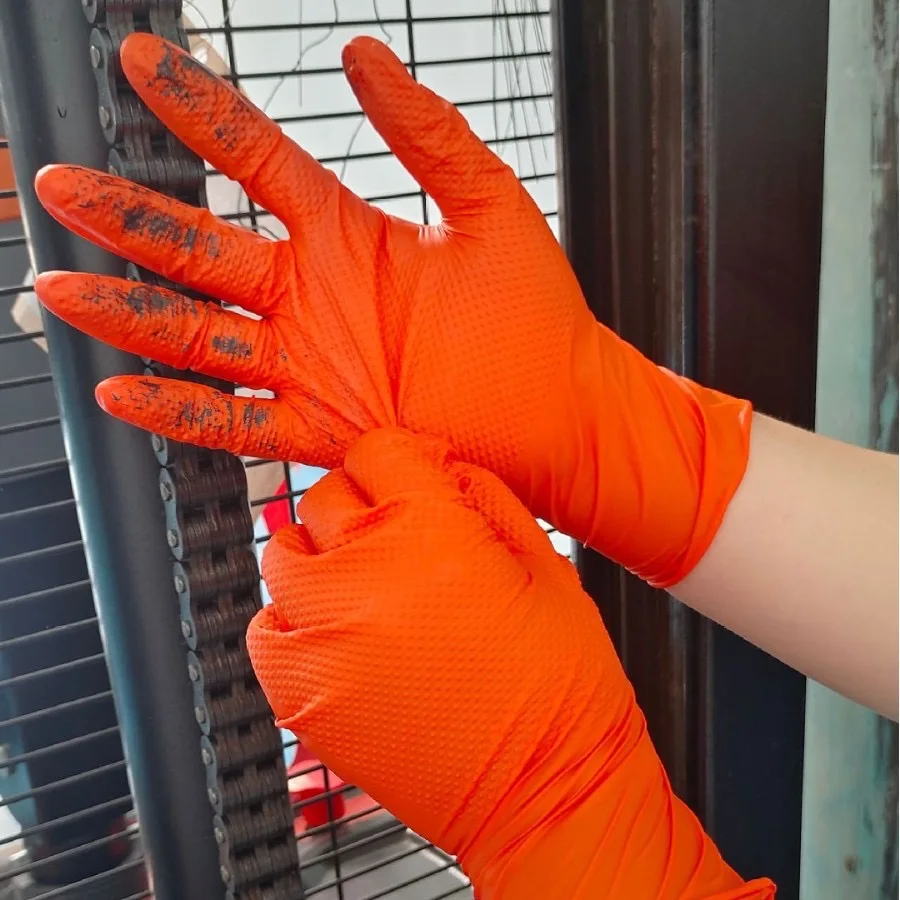Powder Free Disposable Blue Nitrile Examination Micro-Touch Medical Touchntuff Lab Gloves