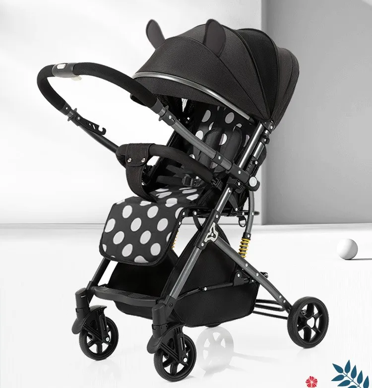 China Hot Sale Folding Baby Prams High Security Stroller Baby Soft And Comfortable Fabric Baby Stroller