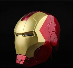 Iron Tony Stark Man Helmet Cosplay Light Led  PVC Action Figure Toys