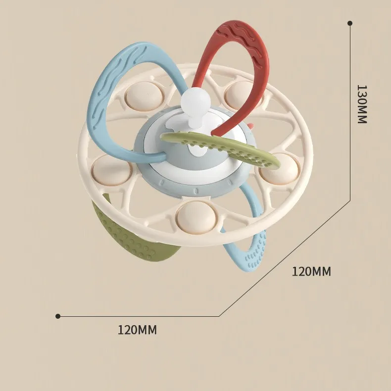 New Style Food Grade Silicone Baby Teether Rattle Sensory Ball With BPA Free