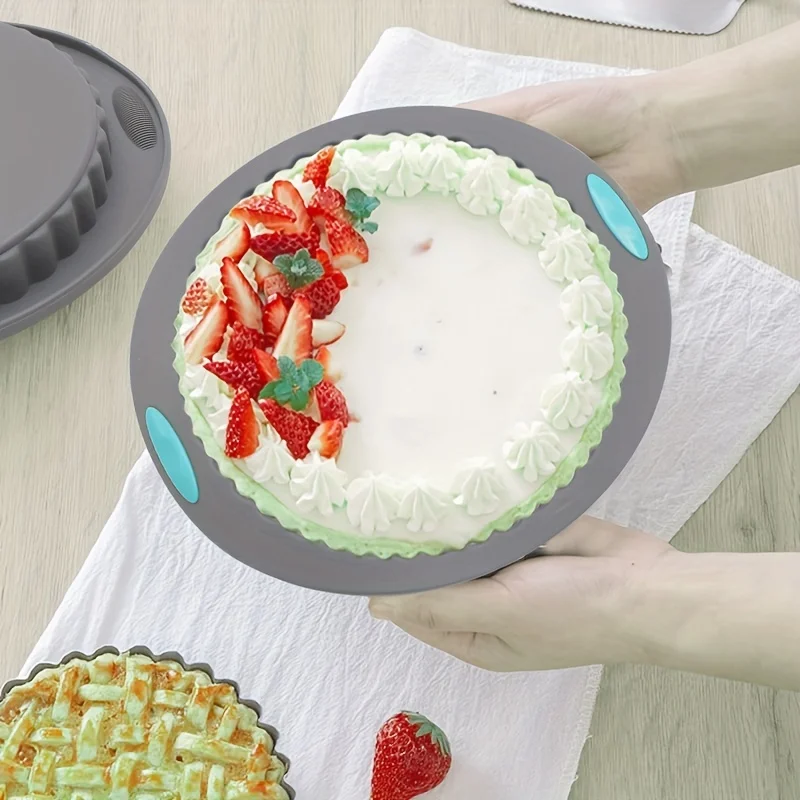 Pizza Pan Silicone Pie Pan Non-Stick Cake Mold Baking Tools Kitchen Gadgets Kitchen Accessories