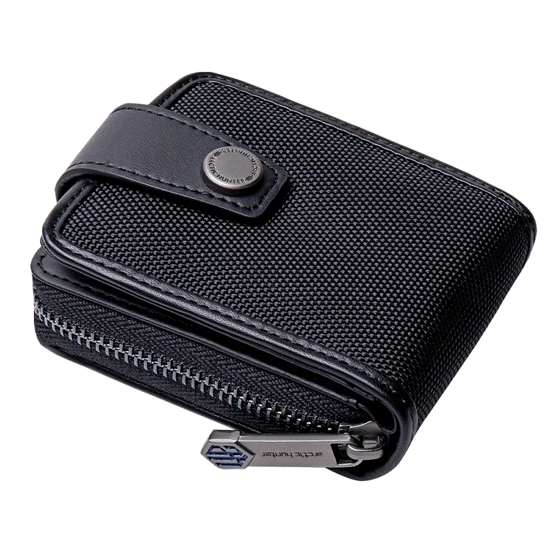 arctic hunter Microfiber Male Purses With Zip Coin Pocket Customize Logo Men Wallet And Card Holder Wallets Men