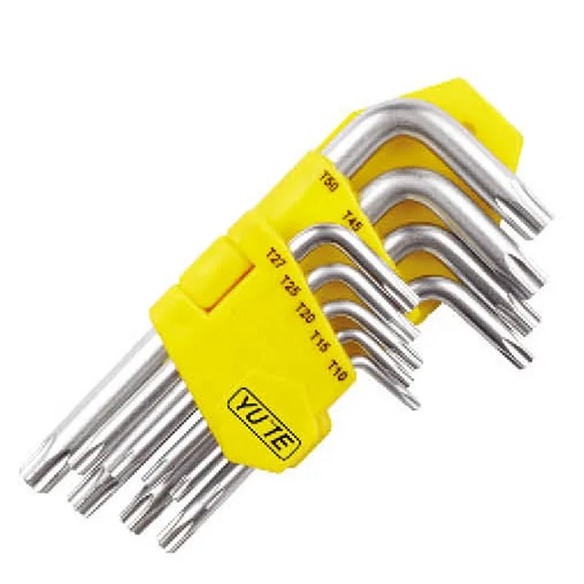 FLOURISH  high quality 9pcs short arm torx key hand tools&hex key&allen wrench