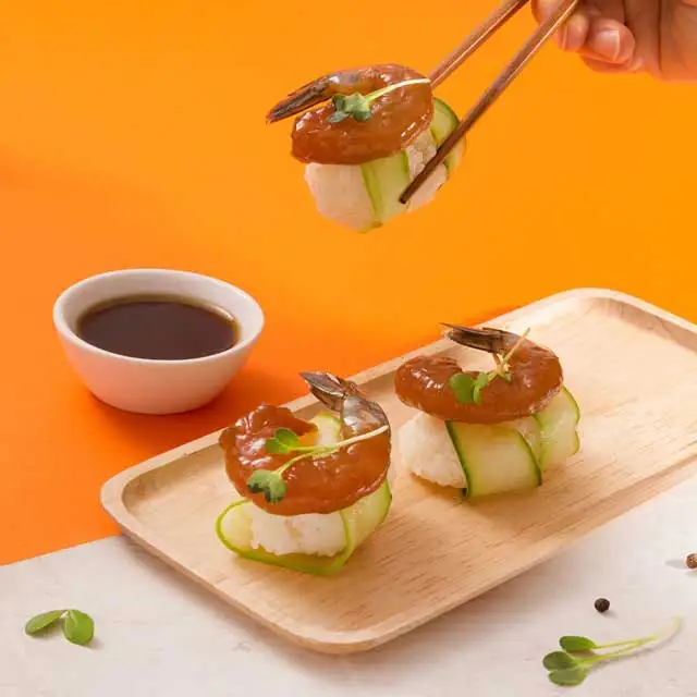 Direct Manufacturer Aquarium Shrimp Food Seafood Snacks SALOMAN Shell-Less Shrimp Marinated in Soy Sauce