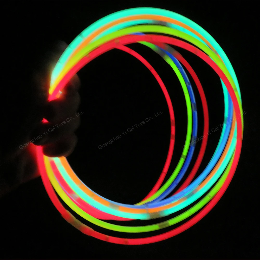Party Favors 22' Glow Stick Necklace for Party Supplies Glow Necklace Custom