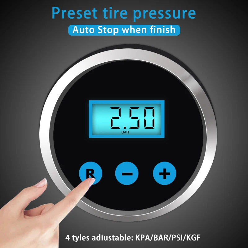 
Overseas Warehouse Car Tire Inflators Tyre Air Pump Compressor For Motorcycle 150PSI DC12V Portable Car Tire Inflators 