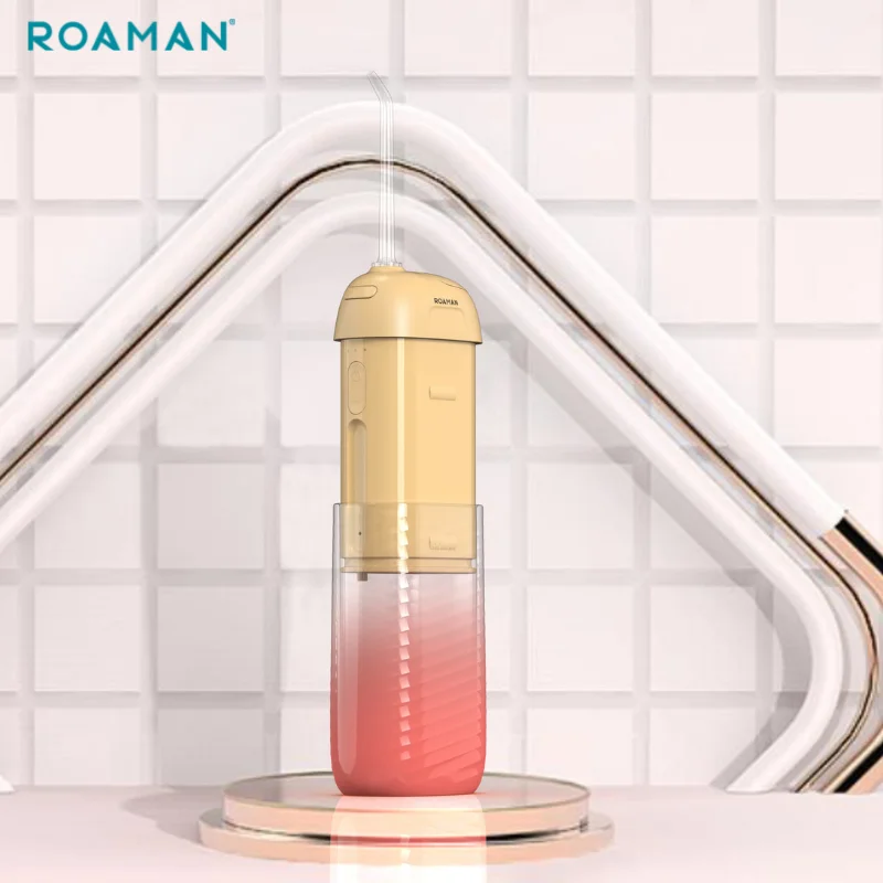 Электрический ирригатор полости рта IPX7 емкостью 140 мл, беспроводной портативный стоматологический ирригатор для чистки зубов