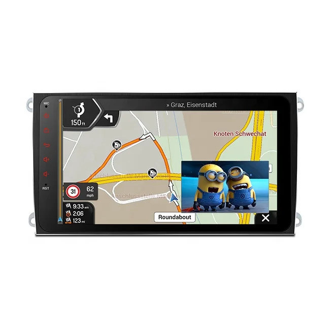 9 inch Octa Core Android 11 Car Stereo Navigation System With Built-in CarAutoPlay Android Auto DSP Screen Mirroring for Porsche