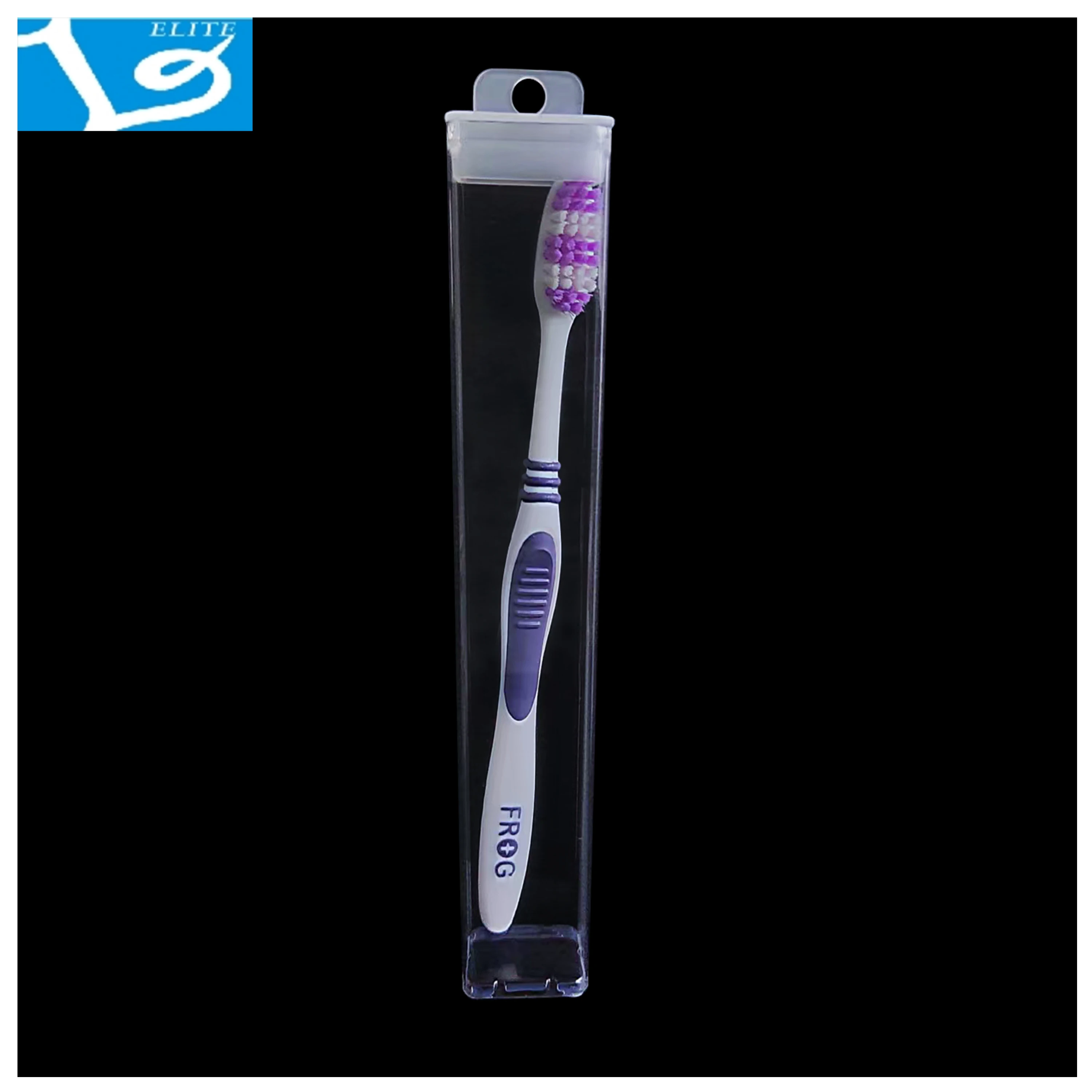 Hot selling hard transparent square plastic tube for storing candies, makeup brushes, beads, pens, toothbrushes