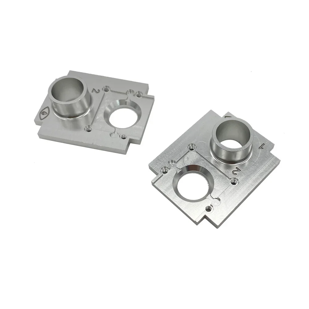 Factory OEM CNC Machining 6061 Aluminum Parts for Door with Fine Blasting and Clear Anodize 0.01mm Tolerance