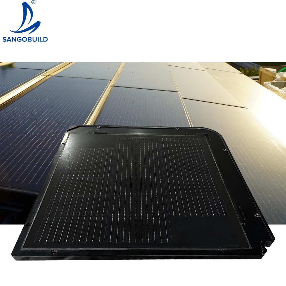100% Waterproofing Solar Roof Tile Solar Power Electricity Free Live Off Grid Modular BIPV Home Solar Roof