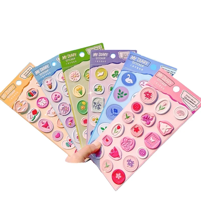 1 piece/pack of  wax fire paint seal stickers, hand account envelope sealing stickers, mobile phone waterproof stickers