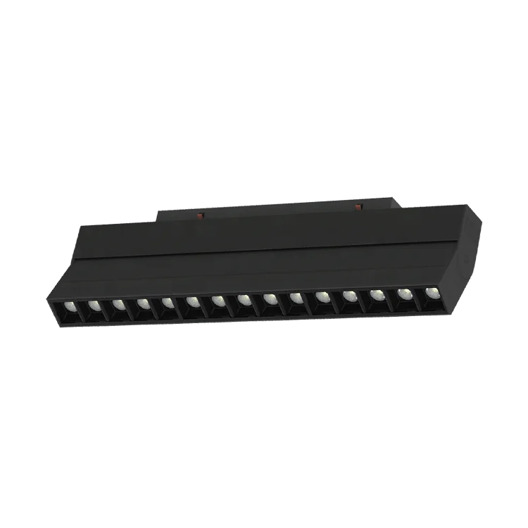 Adjustable Angle 15 30 45 Degree High Brightness LED Surface Mounted Track Rail Grille Magnetic Track Light