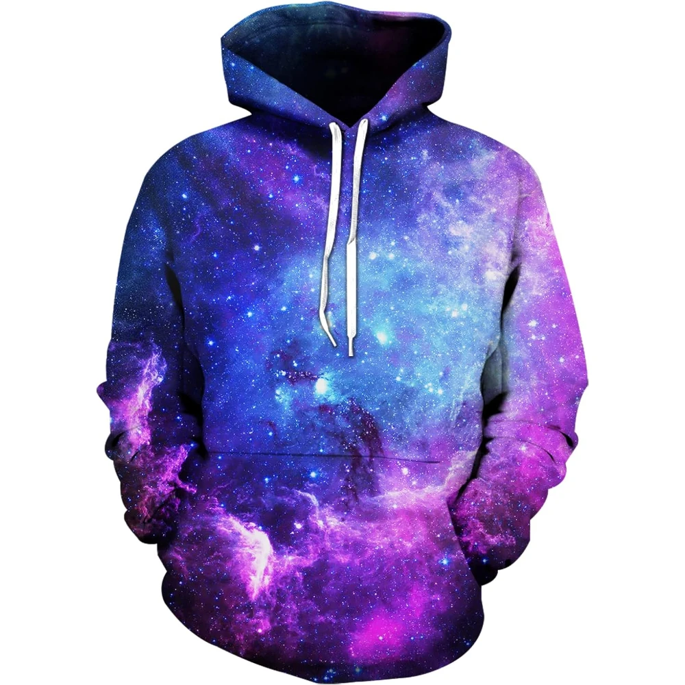 Fitspi Wholesale Custom Unisex 3d Novelty Hoodies Dropshipping Print Galaxy Hoodie Pullover Sweatshirt