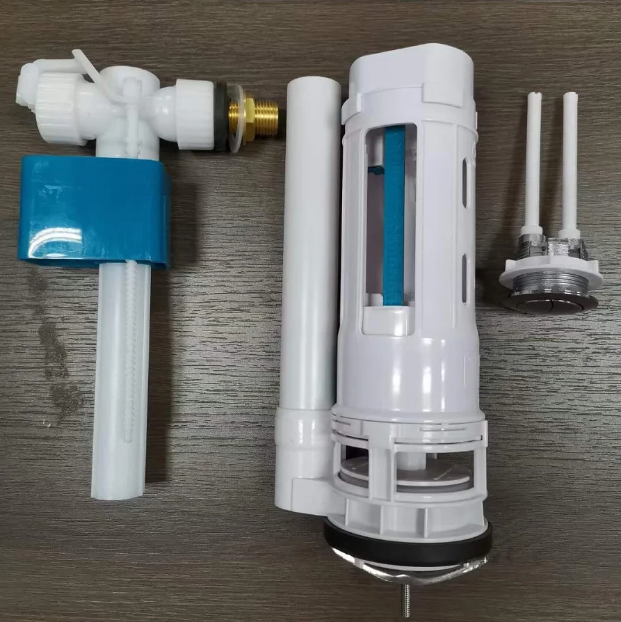 ABS Bathroom Toilet Tank Fittings Water-saving Dual Flush Valve for WC Toilet