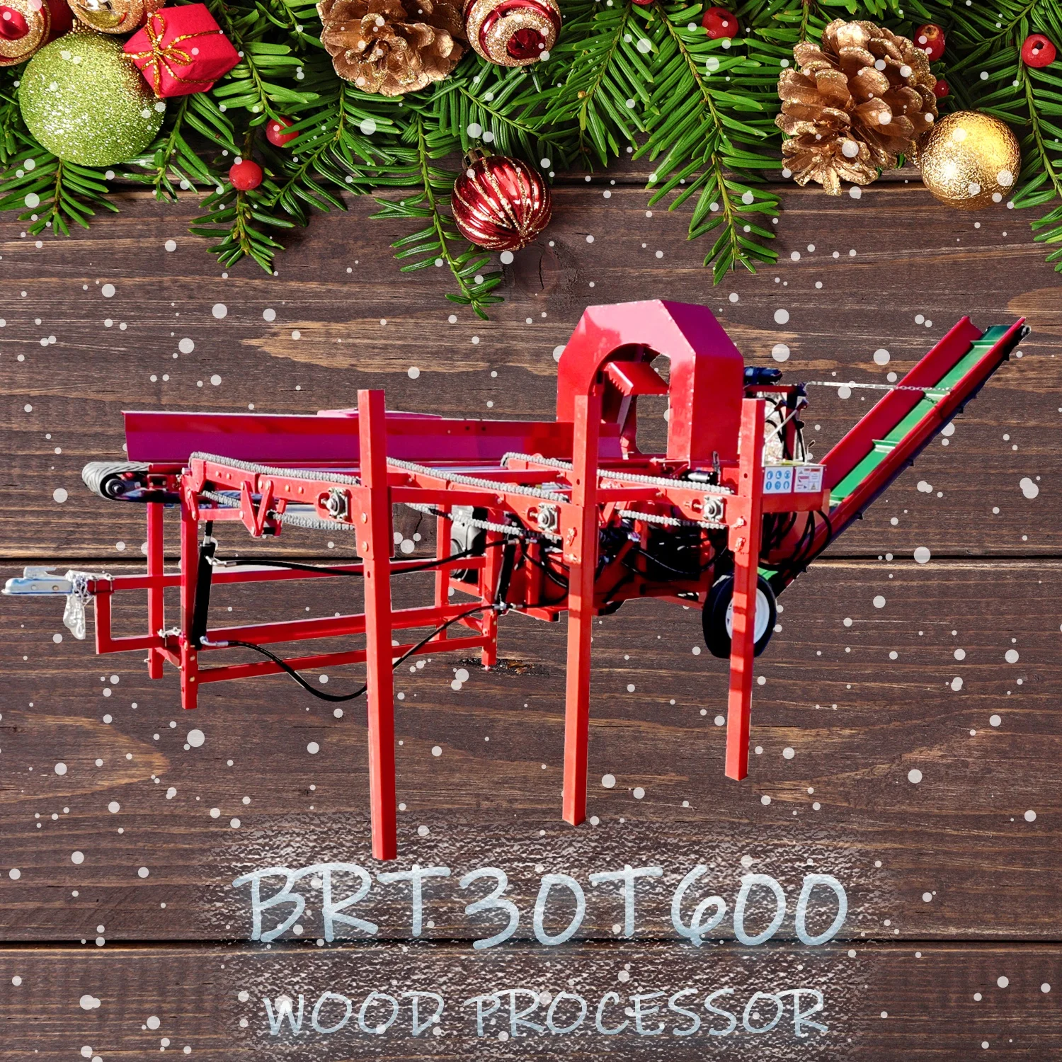 30ton gasoline firewood processor wood processor