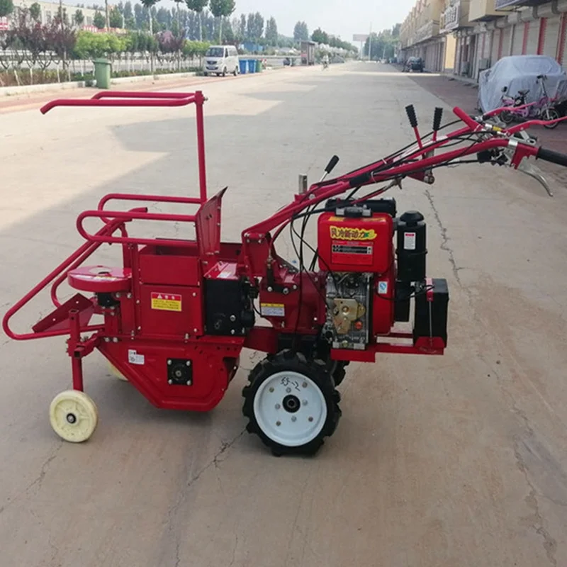 High Output Low Fuel Consumption Diesel Powered Mini Corn Combine Harvester Machine to Crop New Holland Wheat and Rice 1 Row