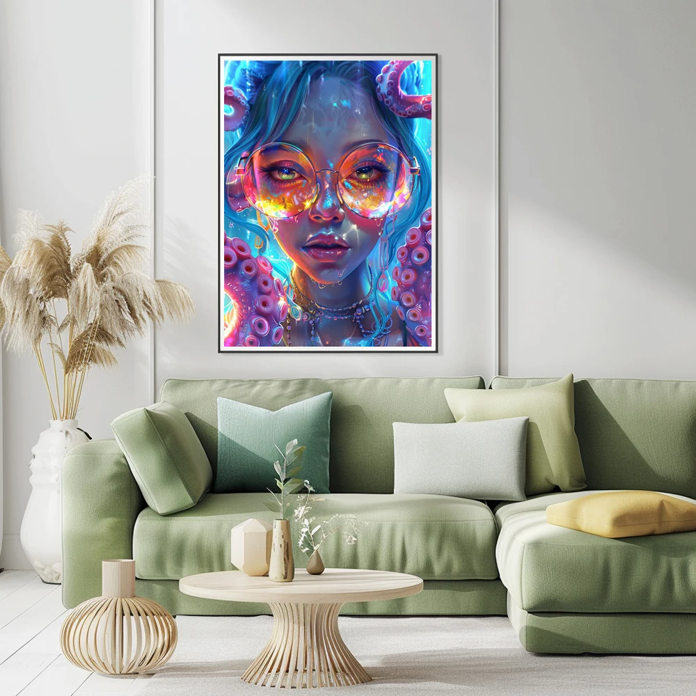 COOLEVE DIY Diamond Painting Custom Square Full Animal Portrait Classic American Style Home Decor Printed Flower Dropshipping