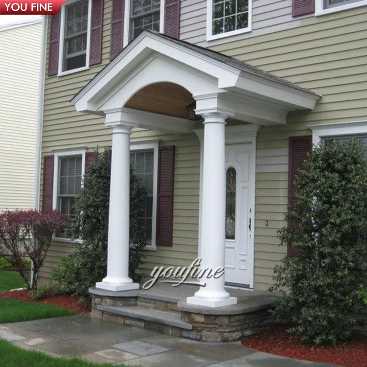 Custom Hand Carved Natural Stone Marble Stone Roman Column Square Pillar