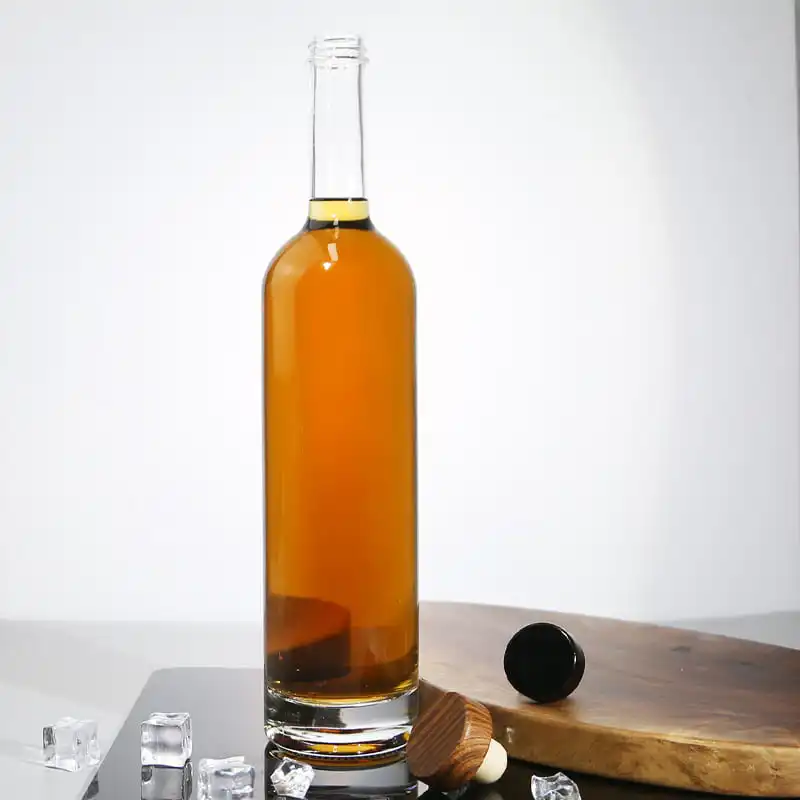 Бутылка сверкающего стекла 750 мл-прозрачная бутылка вина-пустая шампанского 75cl