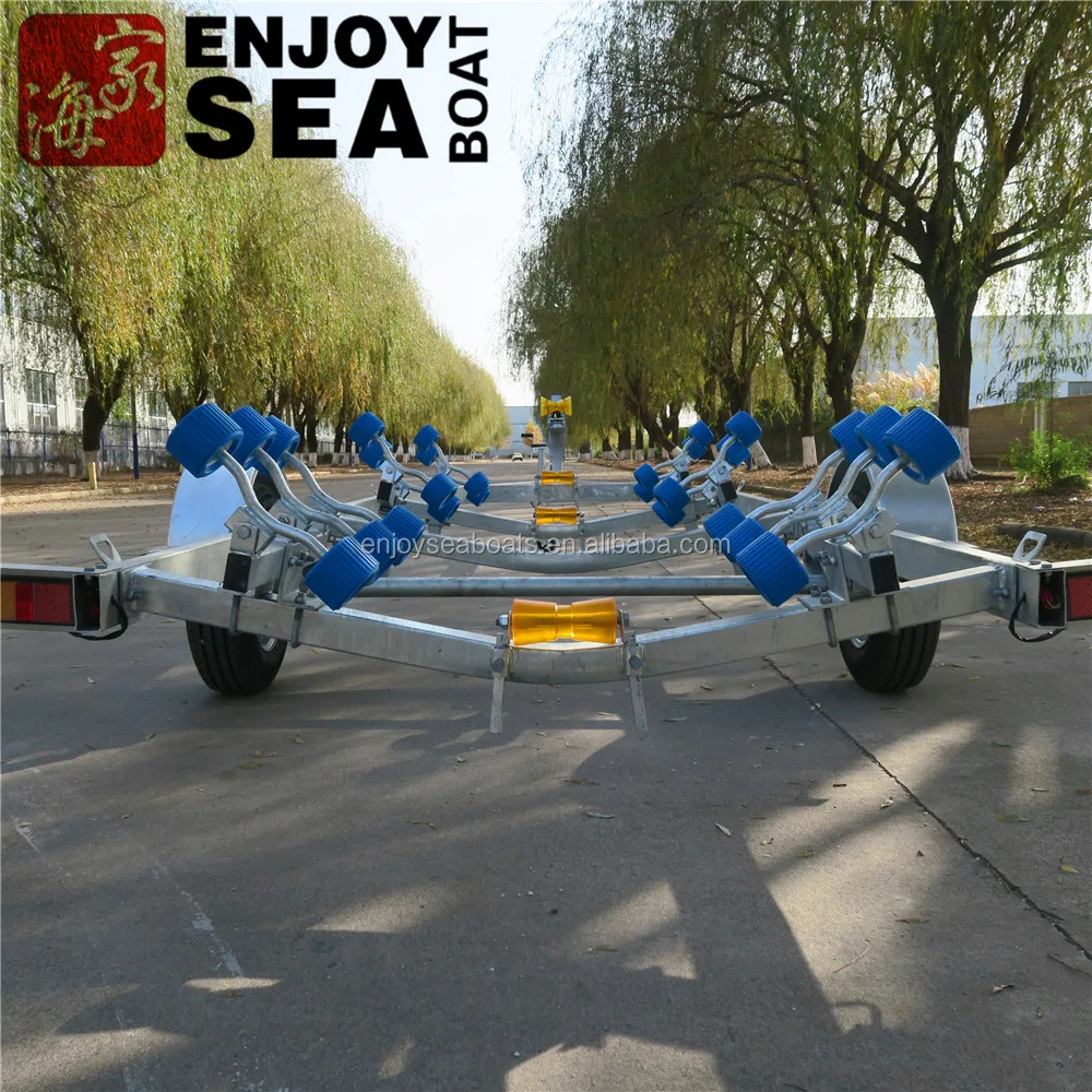 New design galvanized boat trailer with low price