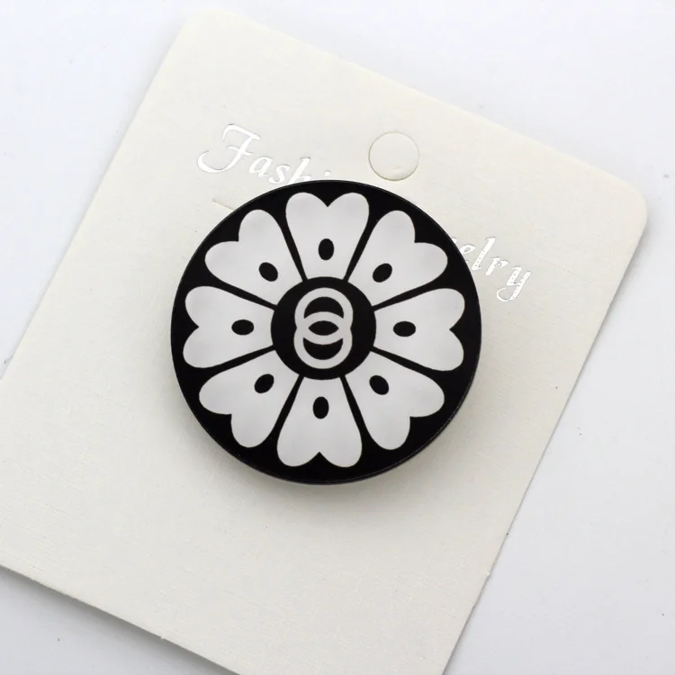 Design custom-made acrylic badge brooch, can make any shape any pattern pin brooch brooch