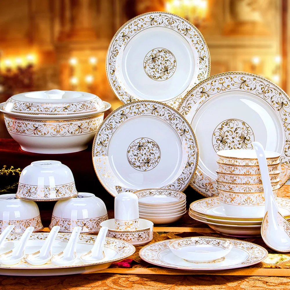 factory directory custom bowls plates luxury porcelain ceramic tableware dinnerware set