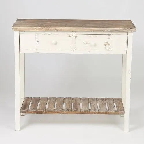 Деревянный стол с двумя ящиками и полкой, стол для гостиной и спальни, стол для хранения