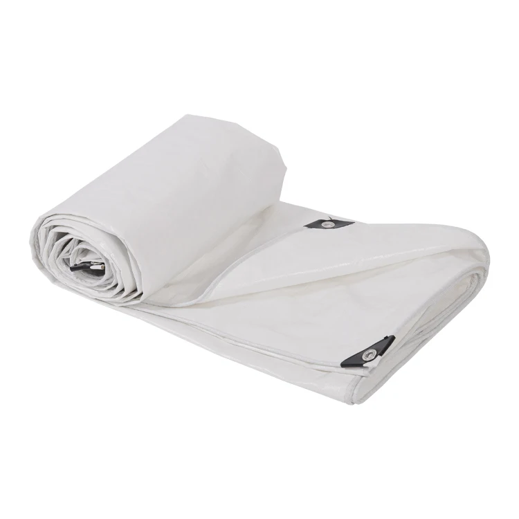 10x10  heavy duty waterproof white vinyl tarp