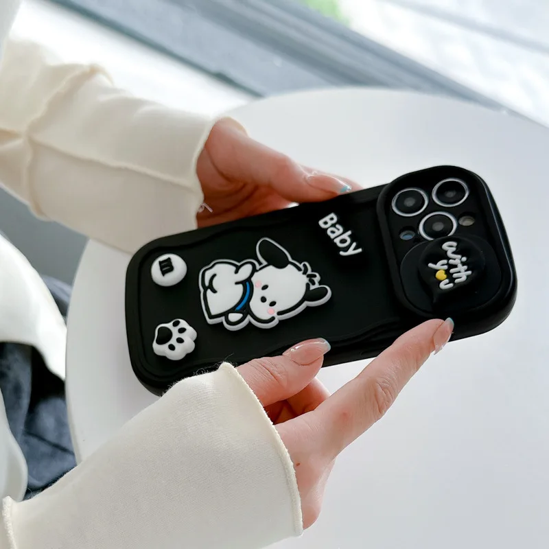 Soft Silicone Mobile Phone Case for Iphone 11 12 13 Pro Max Lovely Cartoon Bear Pochacco Cover for Iphone 15 Custom Phone Cases