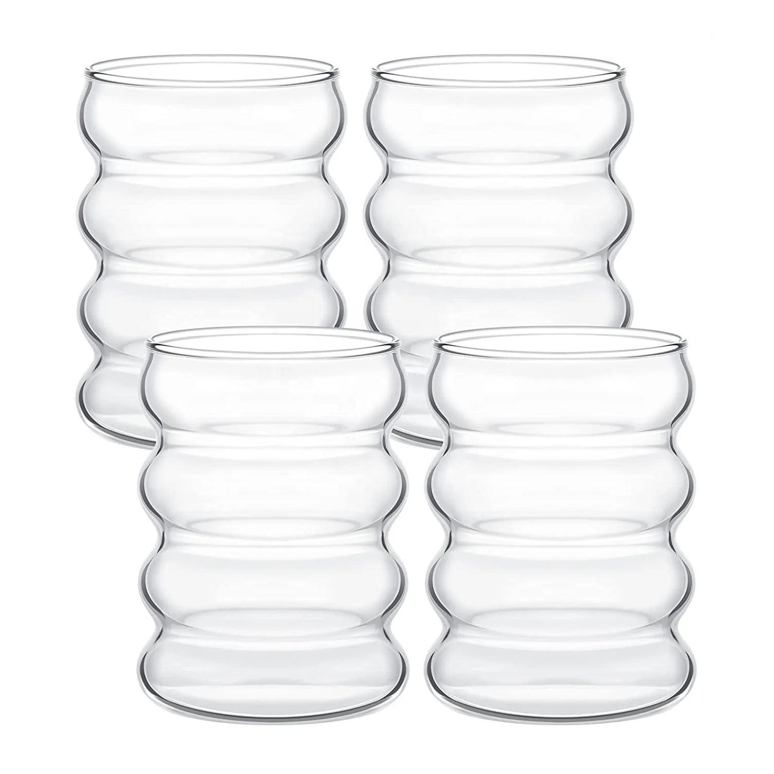 Custom Blown Colored Borosilicate Dimple Glass coffee Mugs Cups for Wine Juice